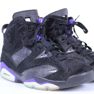 0327-Air Jordan 6 Retro NRG “Court Purple Pony Hair” Black Purple – Size 8.5